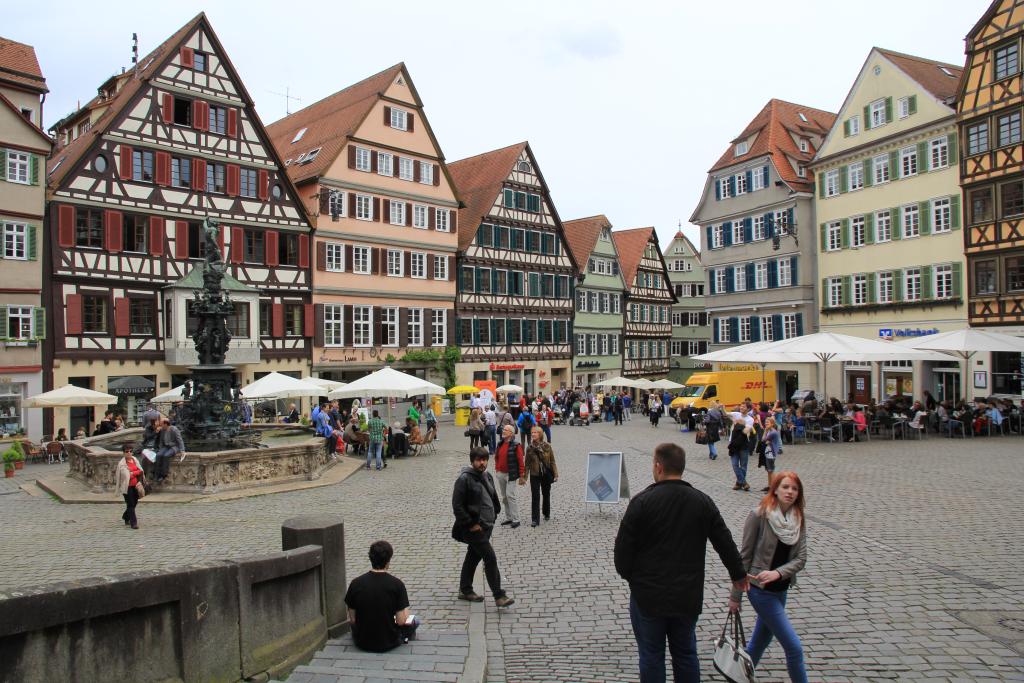 In der Altstadt von Tübingen